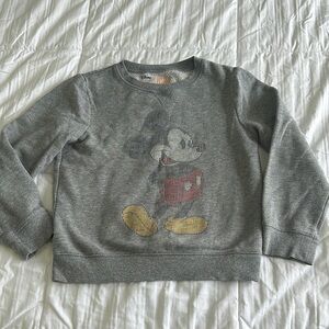 Disney Gray Mickey Mouse Kids Sweatshirt jumping beans sz 7x